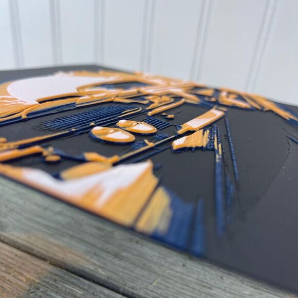 Mustang in the Morning Sunrise, Wall Art, Car Art, Textured Art - Picture 4 of 10